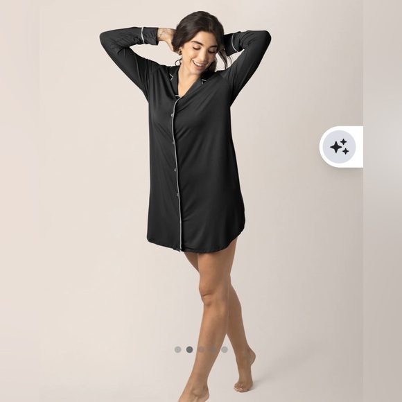 Kindred Bravely Clea Bamboo Long Sleeve Sleep Shirt size Large - Picture 2 of 7